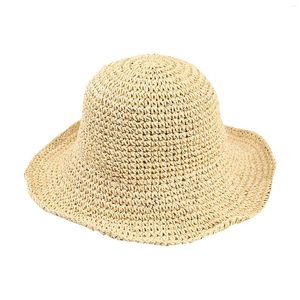 Шляпы с широкими полями, женские праздничные и туристические портативные свисающие шляпы на открытом воздухе, лето-осень, ретро, складная соломенная шляпа ручной работы, защита от солнца, пляж