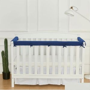 Almofadas de borda de canto Espessado Crib Rail Er Anti Collision Bite Strip Stitching Bed Buffer Cerca Protetora Soft 231109 Drop Delivery Dhq2O