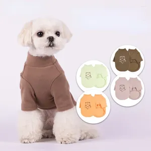 Vestuário para cães à prova de vento suéter de veludo de dupla face quente camisa de cachorro jaqueta pequena roupas de gatinho outono e inverno