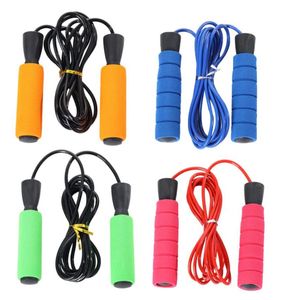 4pcs Sponge Handle Jump Rope Portable Jumping Exercise Sport Equipment Durable Skipping Rope for Home School Orange Green B4671892