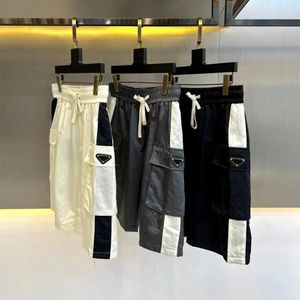 Мужские шорты CINESSD, летние модные треугольные стандартные лоскутные карманные брюки-карго 2023, повседневные свободные быстросохнущие брюки-карго