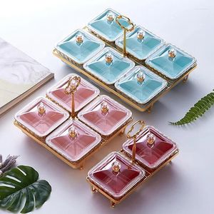 Plates Dry Fruit Plate Trays For Serving Snack Dish Ceramic Dishes To Eat Bowl Tray Tableware Kitchen Dining Bar Home