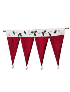 Pannello per tende per porte e finestre Tenda decorativa natalizia Decorazioni per la casa per la festa di Natale Capodanno Cappello di Babbo Natale Valance2853764