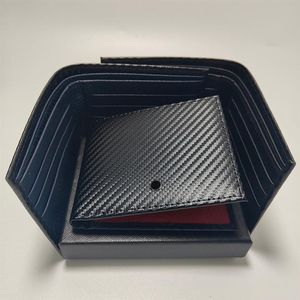 Män läder kort handväska stilfull korthållare plånbok lång svart handväska kreditkortsfall kommer med lådficka purses280c
