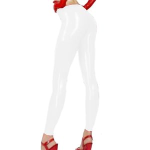 Kadın Tozluk Kadın Seksi Skinny Streç PVC Taytlar Sahte Deri Orta Bel Sıradan Kalem Pantolon Yaz Şeker Renkleri İnce Pantolonlar S-7XL 231211