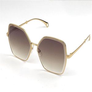 Nya modedesign solglasögon 4262 fyrkantig metallram lättvikt och bekväm att bära glasögon enkel och populär stil UV400 p276c