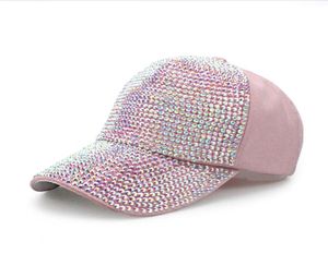 Girl baseball cap hat designer pearl Rhinestone baseball Hats for women fashion Casual Caps Lady Whole4051019