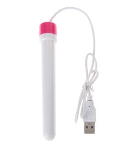 Nuove bacchette riscaldanti bianche Scaldini USB in plastica Giocattoli del sesso per la bambola del sesso Vagina Figa reale Masturbatore maschile Prodotto del sesso 19 q11081922221