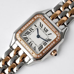 orologio da donna al quarzo con diamanti intarsiati di alta qualità della serie Cheetah, orologio da coppia per uomini e donne, orologio da donna, diamante, cristallo di zaffiro, orologio quadrato, zaffiro impermeabile, design