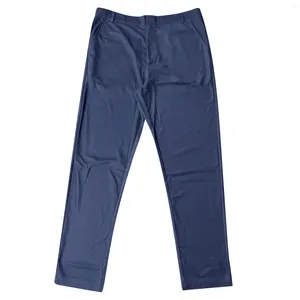 Мужские брюки, мужские эластичные четырехсезонные текстурированные пуговицы, повседневные маленькие штаны, свободная посадка для бега