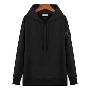 Frühlings- und Herbst-Hoodie aus reiner Baumwolle, amerikanischer Stil, Mode, High-Street-Stickerei, Kompass-Label, Stein-Hoodie, Herren-Insel, runder Kragen, lockeres Paar