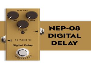 Naomi True B.Pass Design Digital Delay Electric Guitar Effect Pedal Mini pojedynczy pedał opóźnienia True Bypass DC 9V5231548
