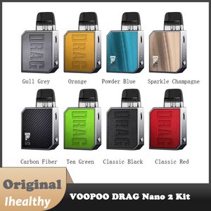 VooPoo Drag Nano 2 Pod Kit 800mAh built-in battery with two Pods of 0.8ohm&1.2ohm easy top filling system 100% Original
