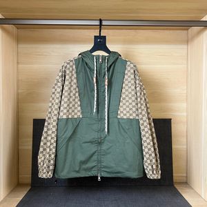 2024 Ny Brand Mens Jacket Högkvalitativ Jacquard Material Stitching Design Us Size Jacket Luxury Top Designer Jacket