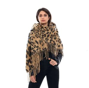 Wrap Leopard Tassel naśladowanie kaszmirowe Women039s Szalik i szal w 20191681923