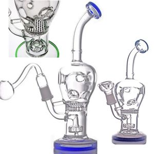 Thick Glass Unique Bongs Oil Rigs Water Pipe Hookahs Recycler Dab Oil Rigs Smoking Pipes Percolator Water Bong