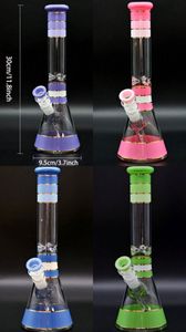 Vintage Stick Colorful Glass Bong Water Hookah Original Glass Factory Made can put customer logo by DHL UPS CNE