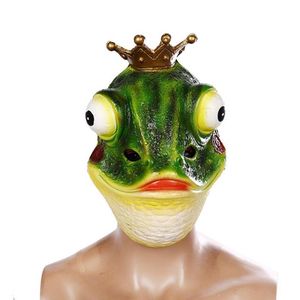 Groda Costume Cosplay Face Mask Halloween Easter Masquerade Ball Party Pres Props Masks For Adults Män kvinnor ENE18003244L