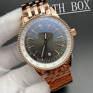 U1 시계 자동 이동 시계 46mm 박스 손목 시계를 가진 46mm 풀 스테인리스 스틸 자동 기계 이동 Menwatch 2813 기계식 시계 reloj lujo