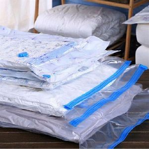 Vacuum Bag For Clothes Storage Bag Home Organizer Transparent Border Foldable Compressed Large Seal Space Saving Seal Package278Z