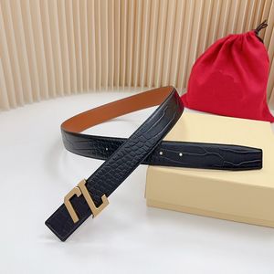 Designer Belt for Men Luxury Women real leather Belts Black fashion casual Womens mens Classic smooth buckle Cowhide Width 3.5cm With Gift Box