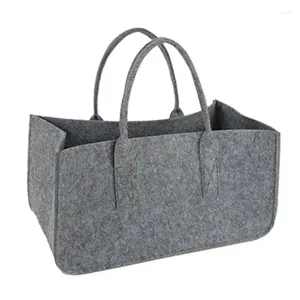 Borse portaoggetti Borsa per il trasporto di tronchi Borsa in legno resistente Accessori per stufe per caminetto Porta legna da ardere con manici per il campeggio