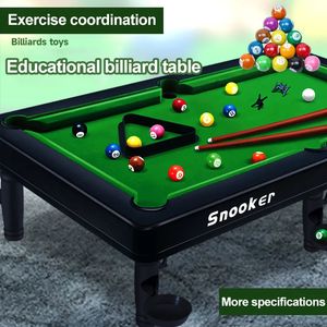 Billiard Accessories Childrens Pool Table Home Mini Snooker ParentChild Interactive American Birthday Gift Toy 231208
