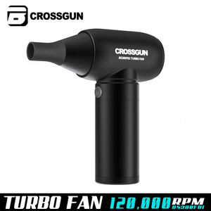 Massageador de corpo inteiro Crossgun portátil ventilador violento de alta velocidade instrumento de ventilador sem escova remoção de poeira soprando água ao ar livre combustão de fogueira 231122