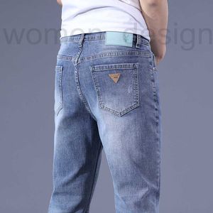 Jeans Mens Jeans designer Jeans Mens Pant mens Spring New Elastic Small Straight Leg Korean Thin Fit 3655 5FC2