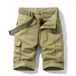 Men's Shorts 2023 Summer Men Cargo Cotton Relaxed Fit Breeches Bermuda Casual Short Pants Mens Clothing Outdoor Camp Sweatpants Male