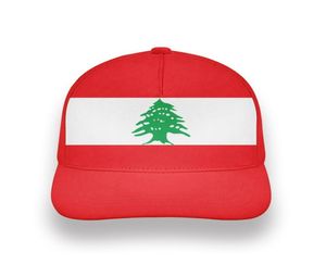 Liban Youth Hat DIY Numer Numer Numer LBN Cap Nation Flag Arabic Arab Libanine Country Print Po Baseball Caps4110788