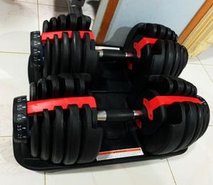 Adjustable Dumbbell 2524kg Fitness Workouts Dumbbells Weights Build Your Muscles Sports Fitness Supplies Equipment ZZA2196z Sea 7119370