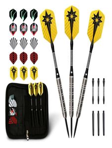 Max Professional Darts Set 80 Tungsten Steel Tips 22 24 GRAMS MED CASE Pointed Aluminium Alloy249Z4819997