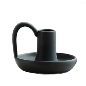 Candle Holders Black/White Holder Serviceable Ceramic 9.5 7.2 CM Decorative Plates Scented Base Office