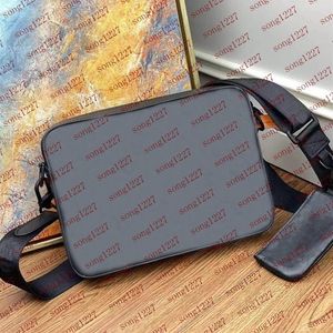 2021messenger Bags 모든 가죽 엠보싱 남성 2 조각 Satche L Cross- 스타일의 Satchel 소프트 소 가죽 생산 트렌드 패션 244C