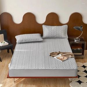 Set biancheria da letto Lenzuolo con angoli trapuntati Coprimaterasso trapuntato 90x200 Misto poliestere/cotone Pratica fodera con bordo elastico