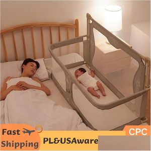 Bed Rails Baby Safety Fence In Kid Slee Protector Guardrail Anti-Fall Security Rail Side Protective Babies Crib Drop Delivery Kids Mat DHMH4