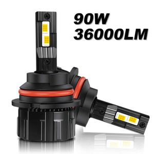 2 stücke 9004 9007 High Power 90 W 36000LM Auto Haedlight H4 H7 LED H8 H9 H11 9005 9006 HB4 Weiß 6500 K Nebel Glühbirne 3570 CSP