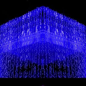 10x1 5m metr Weding 488LLD Lights LEDS Świąteczne Diody Świąteczne Dekoracja ogrodu Party Flash Fairy Curtain Light SH286D