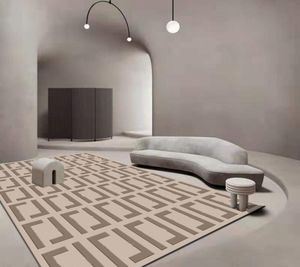 Dywan do salonu luksus nowoczesny szary czarny dywan geometryczny do sypialni sofa stolik kawowy podłoga kuchenna mata dekoracja dywana 9171848