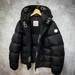 Designer di lusso maschi di moda maschile classico marchio down parcher parco lettere epaulets popolare inverno caldo all'aperto qfe2