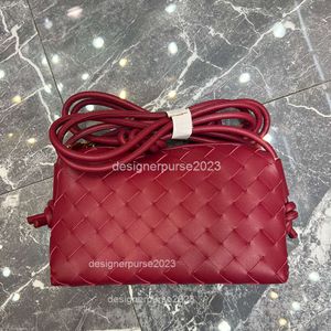 Phone Messenger Loop Purse Mobile Designer Bag Plaid Lady Bags Spring Woven Pillow Small Square Cowhide Mini 8ct4