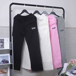 Pantaloni da jogging sportivi primaverili vestibilità ampia Vestibilità rilassata con pantaloni firmati elastici in vita per donna uomo colorato 23SS