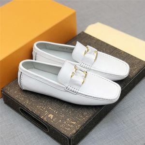 36 Model Tasarımcı Loafers Erkekler Lüks Marka Ayakkabı Deri Sıradan İtalyan Ayakkabı Erkekler Mokasinler Mocassin Homme Mokasinler Hombre Slip-Onsons Loafer