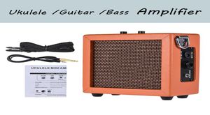 Mini ukulele amplifikatör hoparlör yüksek duyarlılık 3 watt 9 volt wvolume tonu kontrol gitar bas amp4159184