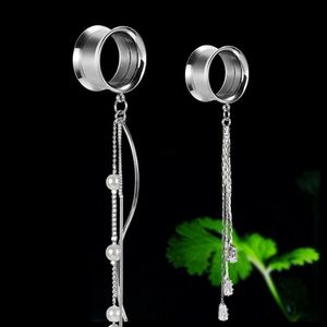 Other Fashion Accessories Wholesale Ear Tunnels Plugs Stainless Steel Expanders Pendant Earrings Piercing Strechers Body Jewelry 40PCS 231208