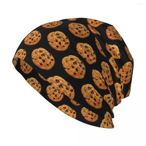 Berets Cookie Costume Chocolate Chip Party Prezent Prezent Knit Hat Wojskowy kapelusz niestandardowy kapelusze dzikie piłka męskie kobiety