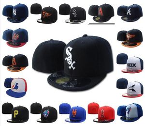 Alle Baseball-Teams Sport Fitted Cap Herren039s Damen039s White Sox Fashion US Voll geschlossene Caps Freizeit Einfarbig Mode Größe 4569256