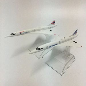 Modello di aereo JASON TUTU 16CM Concorde aereo modello di aereo Diecast Model Metal 1 400 aereo Air bus A380 giocattolo Collezione regalo 231208