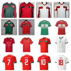 2023 2024 Marrocos Camisas de futebol Hakimi Mazraoui Amrabat Aguerd Ziyech Boufal Zaroury Saiss EN-NESYRI 22 23 24 camisa de futebol Hadda retro 1994 1998 manga longa